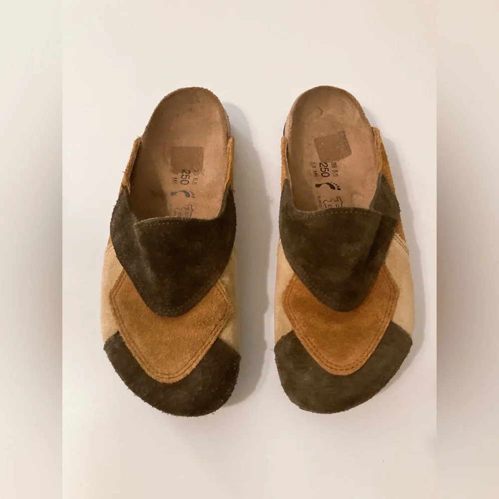 Birkenstock Birki's Provence patchwork suede mules 39 - Picture 2 of 9